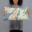 Person holding 20x12 Custom Fall River Massachusetts Map Throw Pillow in Woodblock