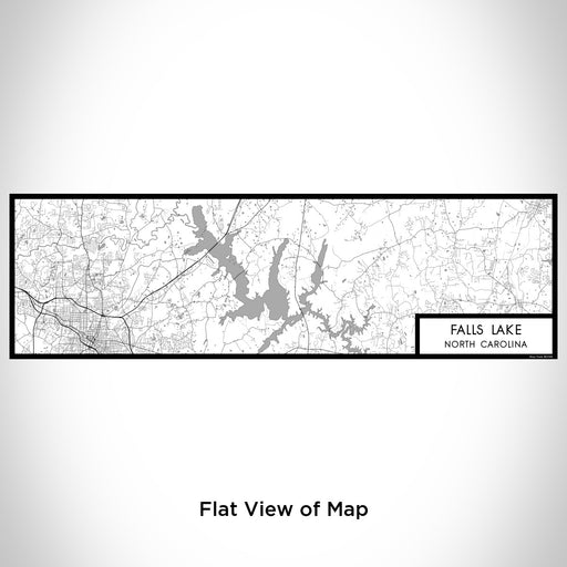 Flat View of Map Custom Falls Lake North Carolina Map Enamel Mug in Classic