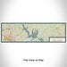 Flat View of Map Custom Falls Lake North Carolina Map Enamel Mug in Woodblock