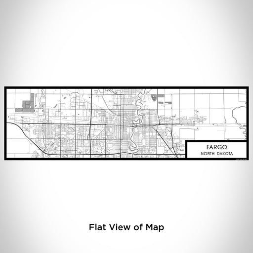 Flat View of Map Custom Fargo North Dakota Map Enamel Mug in Classic
