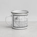 Left View Custom Fargo North Dakota Map Enamel Mug in Classic
