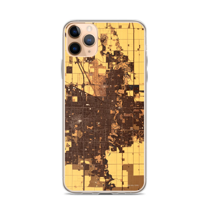 Custom Fargo North Dakota Map Phone Case in Ember