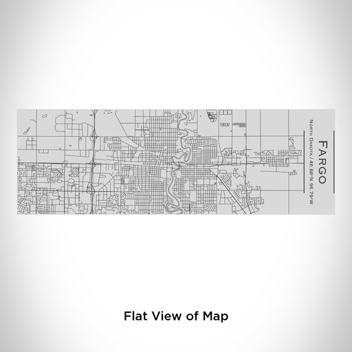 Rendered View of Fargo North Dakota Map Engraving on 10oz Stainless Steel Insulated Cup with Sipping Lid