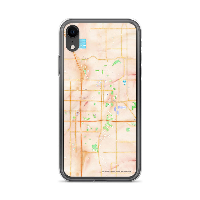 Custom Fargo North Dakota Map Phone Case in Watercolor