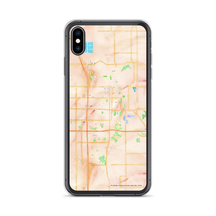 Custom Fargo North Dakota Map Phone Case in Watercolor