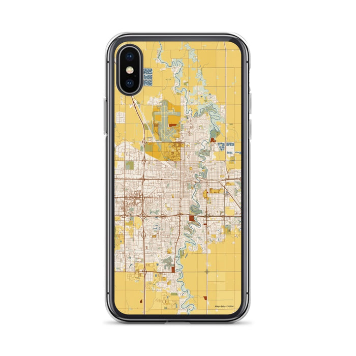 Custom Fargo North Dakota Map Phone Case in Woodblock