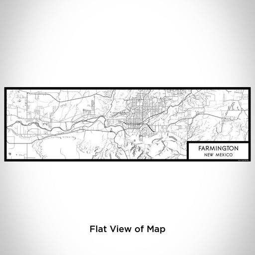 Flat View of Map Custom Farmington New Mexico Map Enamel Mug in Classic