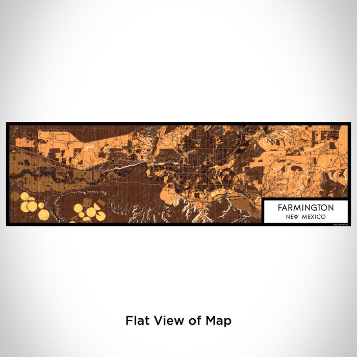 Flat View of Map Custom Farmington New Mexico Map Enamel Mug in Ember