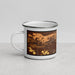 Left View Custom Farmington New Mexico Map Enamel Mug in Ember
