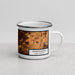 Right View Custom Farmington New Mexico Map Enamel Mug in Ember