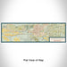 Flat View of Map Custom Farmington New Mexico Map Enamel Mug in Woodblock