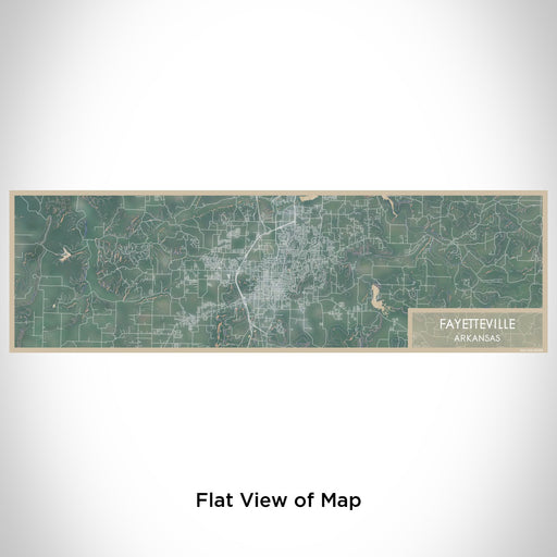 Flat View of Map Custom Fayetteville Arkansas Map Enamel Mug in Afternoon