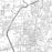 Fayetteville Arkansas Map Print in Classic Style Zoomed In Close Up Showing Details