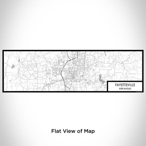 Flat View of Map Custom Fayetteville Arkansas Map Enamel Mug in Classic