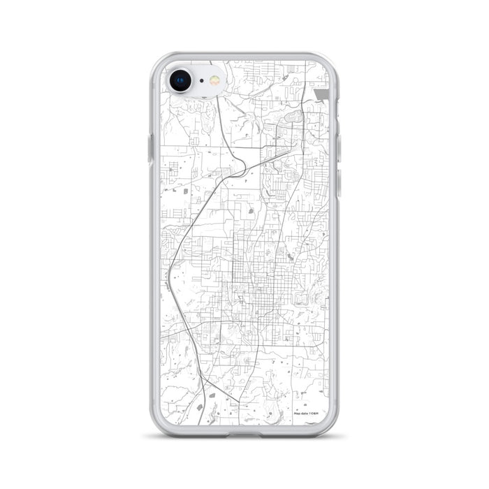 Custom Fayetteville Arkansas Map iPhone SE Phone Case in Classic