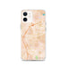 Custom Fayetteville Arkansas Map iPhone 12 Phone Case in Watercolor