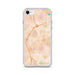Custom Fayetteville Arkansas Map iPhone SE Phone Case in Watercolor