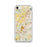 Custom Fayetteville Arkansas Map iPhone SE Phone Case in Woodblock