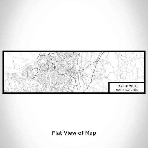 Flat View of Map Custom Fayetteville North Carolina Map Enamel Mug in Classic