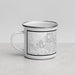 Left View Custom Fayetteville North Carolina Map Enamel Mug in Classic