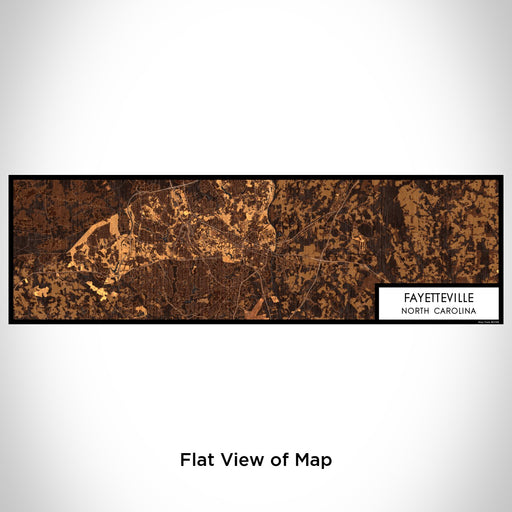 Flat View of Map Custom Fayetteville North Carolina Map Enamel Mug in Ember