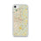 Custom Fayetteville North Carolina Map iPhone SE Phone Case in Woodblock