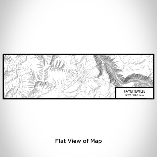 Flat View of Map Custom Fayetteville West Virginia Map Enamel Mug in Classic
