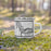 Right View Custom Fayetteville West Virginia Map Enamel Mug in Classic on Grass With Trees in Background