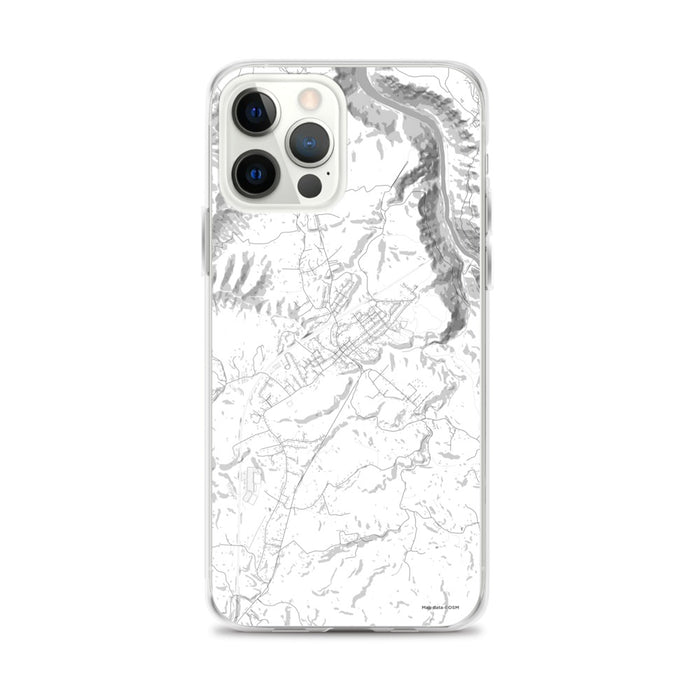 Custom iPhone 12 Pro Max Fayetteville West Virginia Map Phone Case in Classic