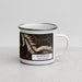 Right View Custom Fayetteville West Virginia Map Enamel Mug in Ember