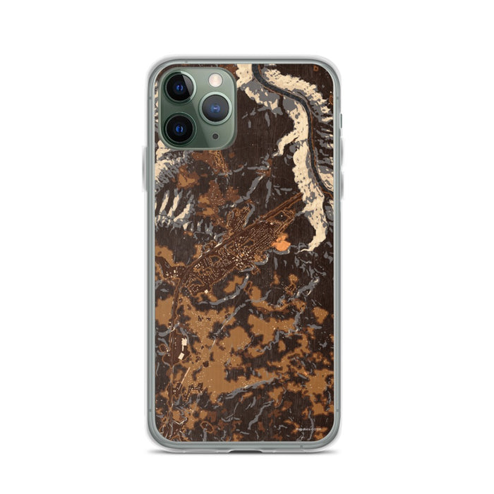 Custom iPhone 11 Pro Fayetteville West Virginia Map Phone Case in Ember