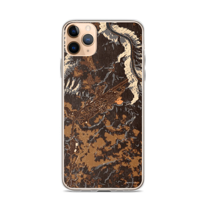 Custom iPhone 11 Pro Max Fayetteville West Virginia Map Phone Case in Ember