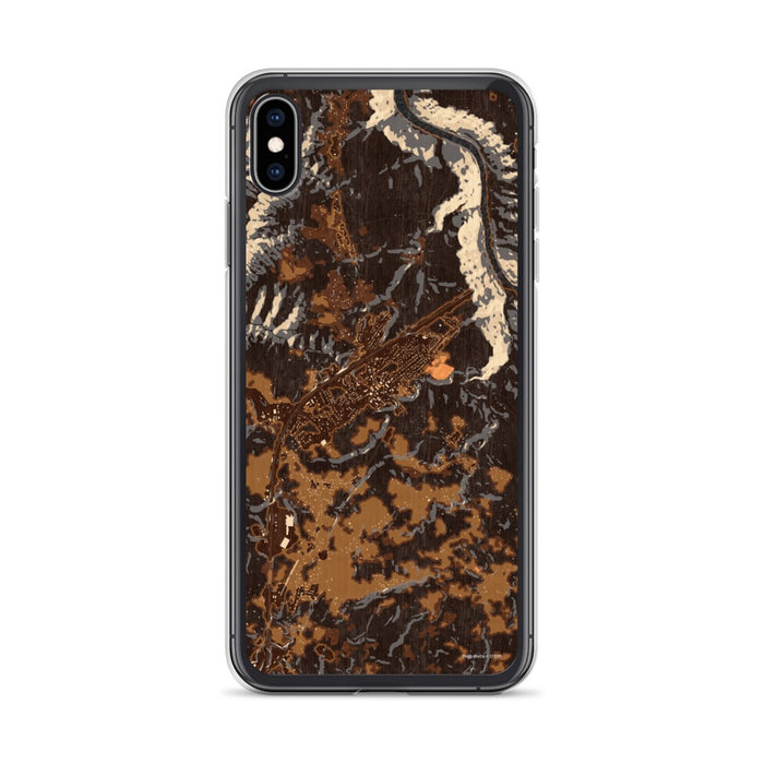 Custom iPhone XS Max Fayetteville West Virginia Map Phone Case in Ember