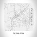 Rendered View of Fayetteville West Virginia Map Engraving on 17oz Stainless Steel Insulated Tumbler in White