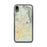 Custom iPhone XR Fayetteville West Virginia Map Phone Case in Woodblock