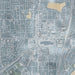 Federal Way Washington Map Print in Afternoon Style Zoomed In Close Up Showing Details
