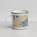 Left View Custom Federal Way Washington Map Enamel Mug in Afternoon