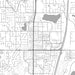 Federal Way Washington Map Print in Classic Style Zoomed In Close Up Showing Details