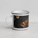 Left View Custom Federal Way Washington Map Enamel Mug in Ember