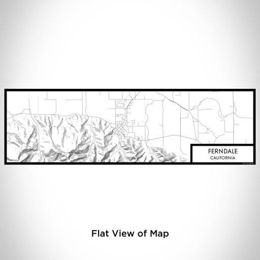 Flat View of Map Custom Ferndale California Map Enamel Mug in Classic