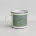 Left View Custom Findlay Ohio Map Enamel Mug in Afternoon