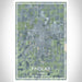 Findlay Ohio Map Print Portrait Orientation in Afternoon Style With Shaded Background