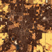 Findlay Ohio Map Print in Ember Style Zoomed In Close Up Showing Details