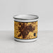 Front View Custom Findlay Ohio Map Enamel Mug in Ember