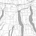 Finger Lakes New York Map Print in Classic Style Zoomed In Close Up Showing Details