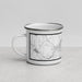 Left View Custom Fitchburg Massachusetts Map Enamel Mug in Classic