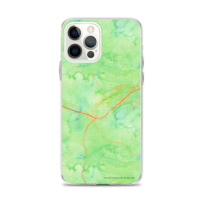 Custom Flagstaff Arizona Map iPhone 12 Pro Max Phone Case in Watercolor