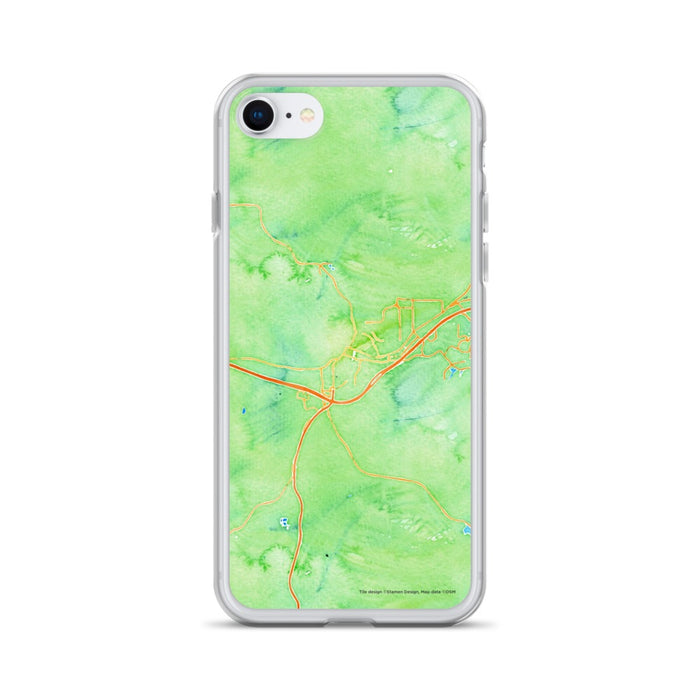 Custom Flagstaff Arizona Map iPhone SE Phone Case in Watercolor