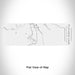 Rendered View of Flathead Lake Montana Map Engraving on 10oz Stainless Steel Insulated Cup with Sliding Lid in White