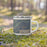 Right View Custom Florence Oregon Map Enamel Mug in Afternoon on Grass With Trees in Background